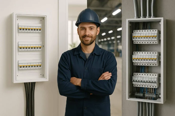 Elektriker plant Lösungen für Privatkunden und Firmenkunden